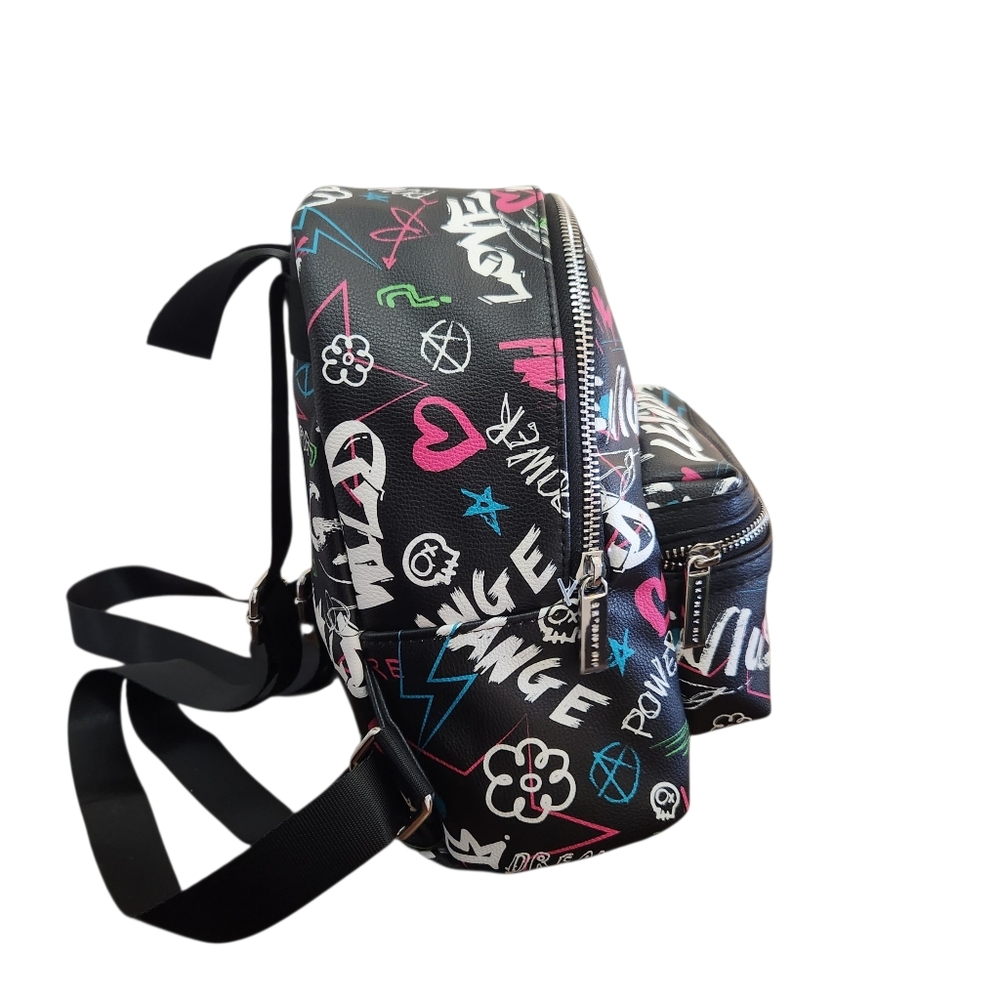 Skinny Dip Black 'Legend' Graphic Mini Backpack - Casual Women’s Bag - Picture 6 of 9
